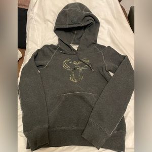 TNA Gray with Camo Logo Baltic Hoodie size Small